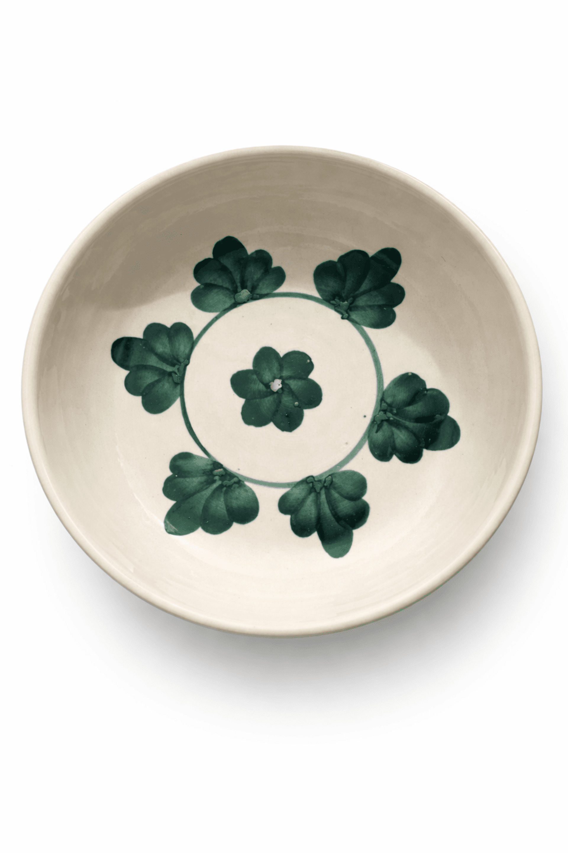 Ensaladera de cerámica pintada a mano - 2