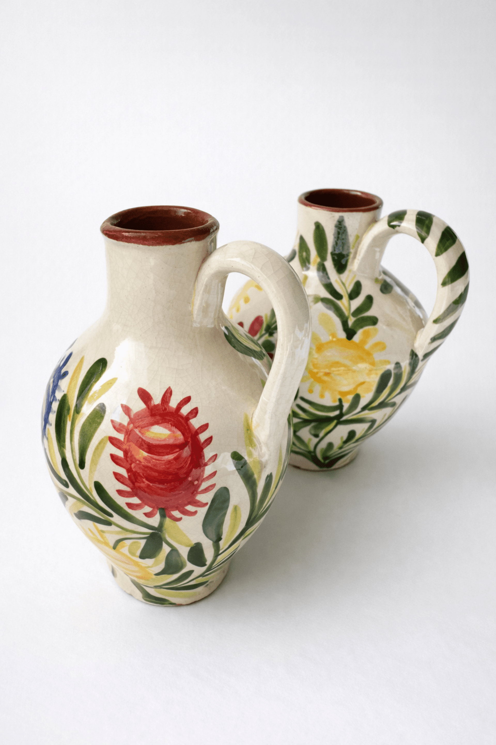 Pequeños jarroncitos decorativos pintados a mano - 2